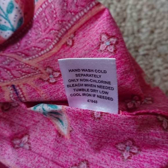 Sugarlips Pink Smocked Flutter Sleeve Sundress size XS - Picture 14 of 15